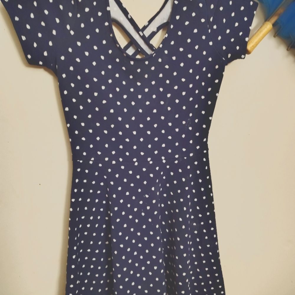 Retro looking polka dot dress